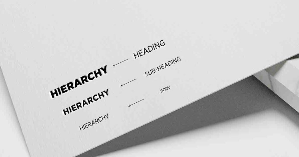 The Role of Hierarchy in Typography